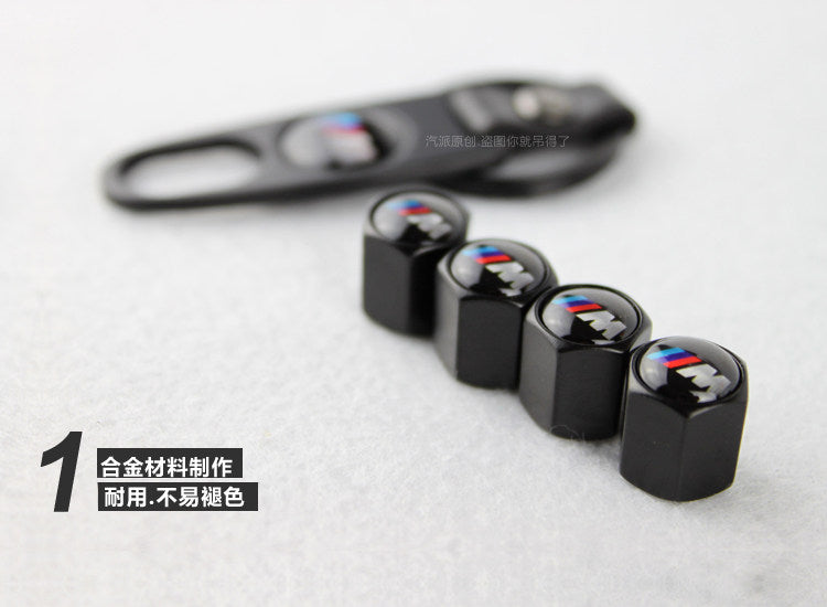 Automobile tire valve core cap 3 series, 1 series, 5 series bmw modified M standard x3x5x7 metal valve 525li