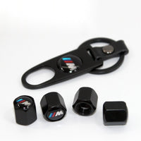 BMW M Performance Tire Valve Caps – Alloy & Carbon Fiber, Set of 4