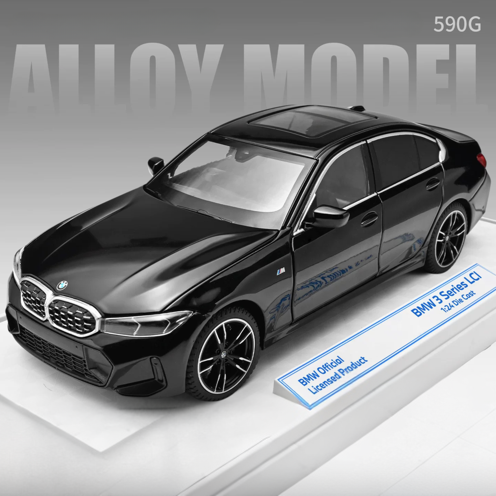 1:24 BMW 3 Series 325Li (G20)Alloy Diecast Model – Custom License Plate Edition