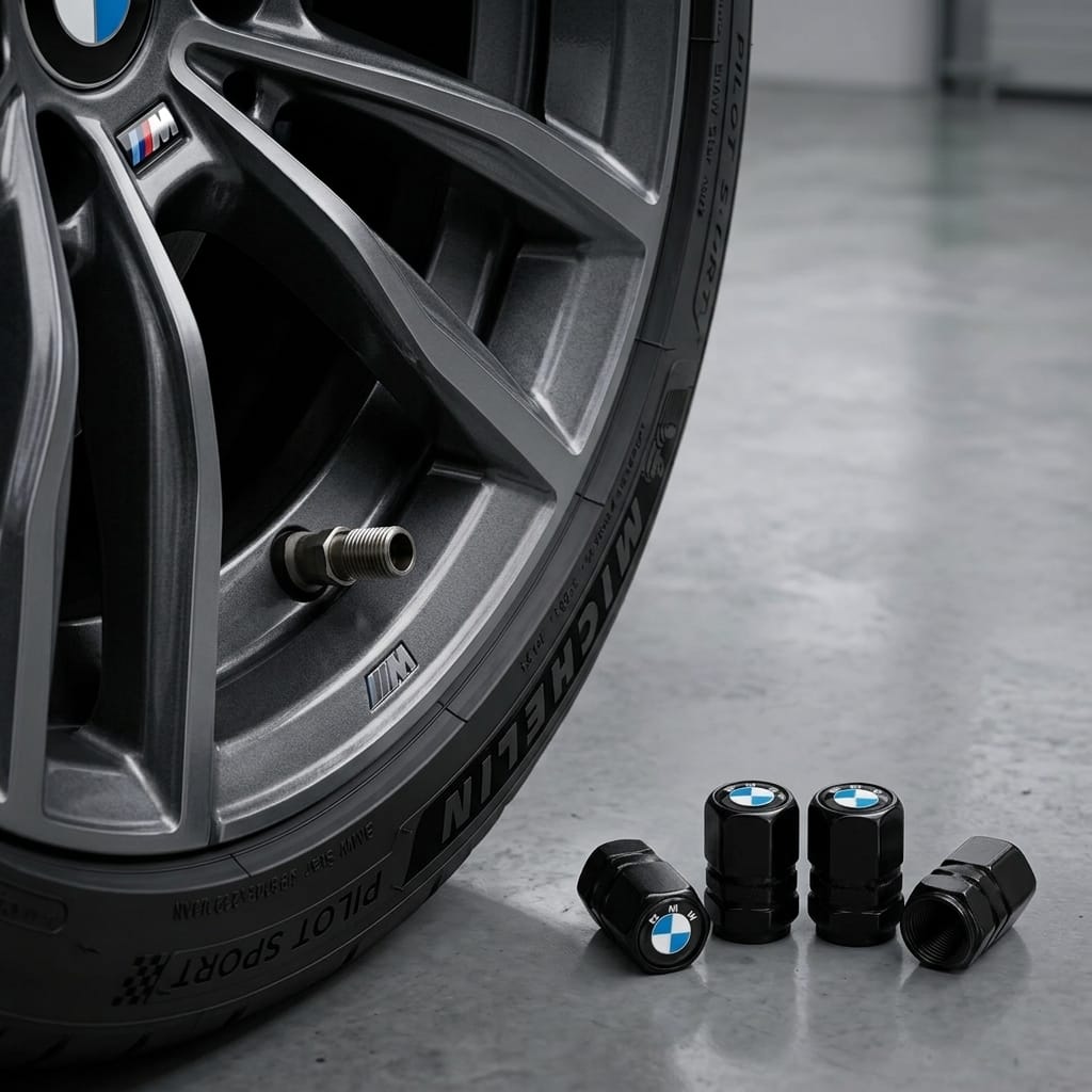 BMW Tuning-Brand Tire Valve Caps – Metal, 10 Designs