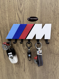 BMW M Stripe Wall Key Holder – 6-Hook Key Rack