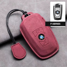 BMW Leather Key Fob Cover - Suede Case for F-Series & G-Series Smart Keys
