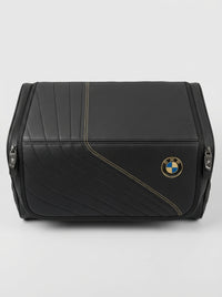 BMW Foldable Leather Trunk Organizer Box - Premium Cargo Storage Case