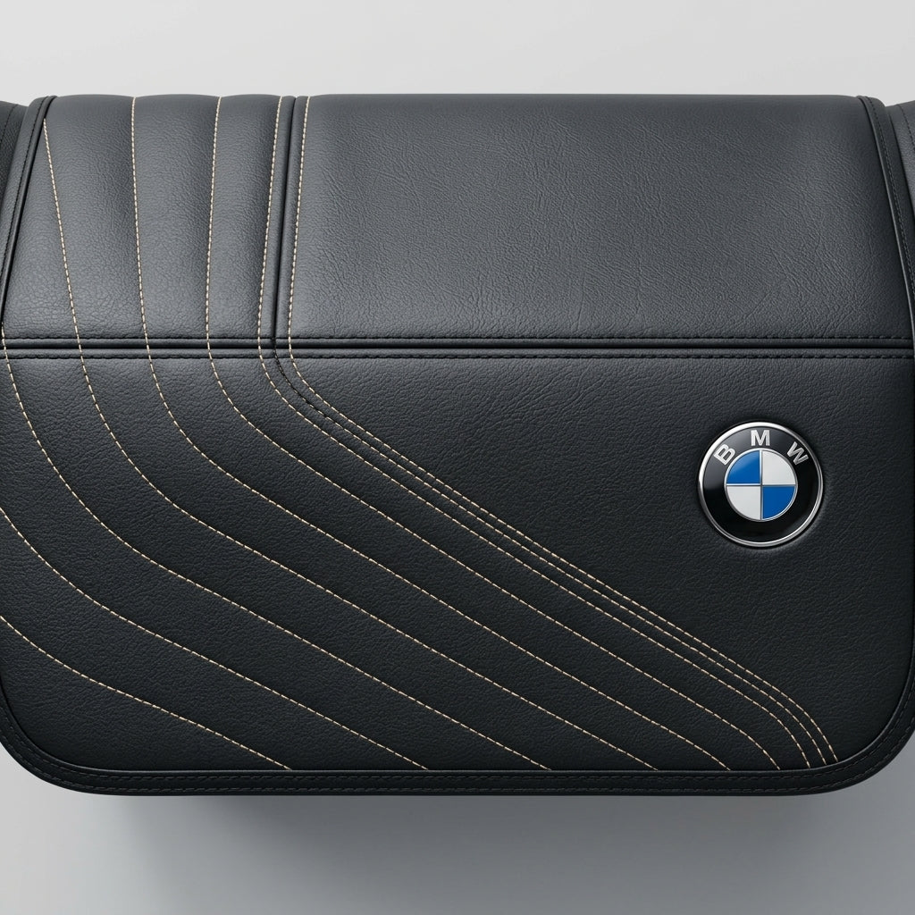 BMW Foldable Leather Trunk Organizer Box - Premium Cargo Storage Case
