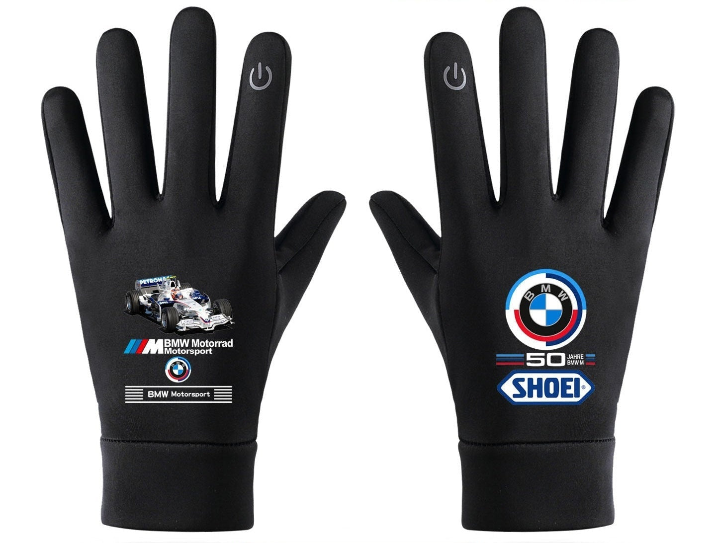 BMW Sauber F1 racing design touchscreen winter gloves