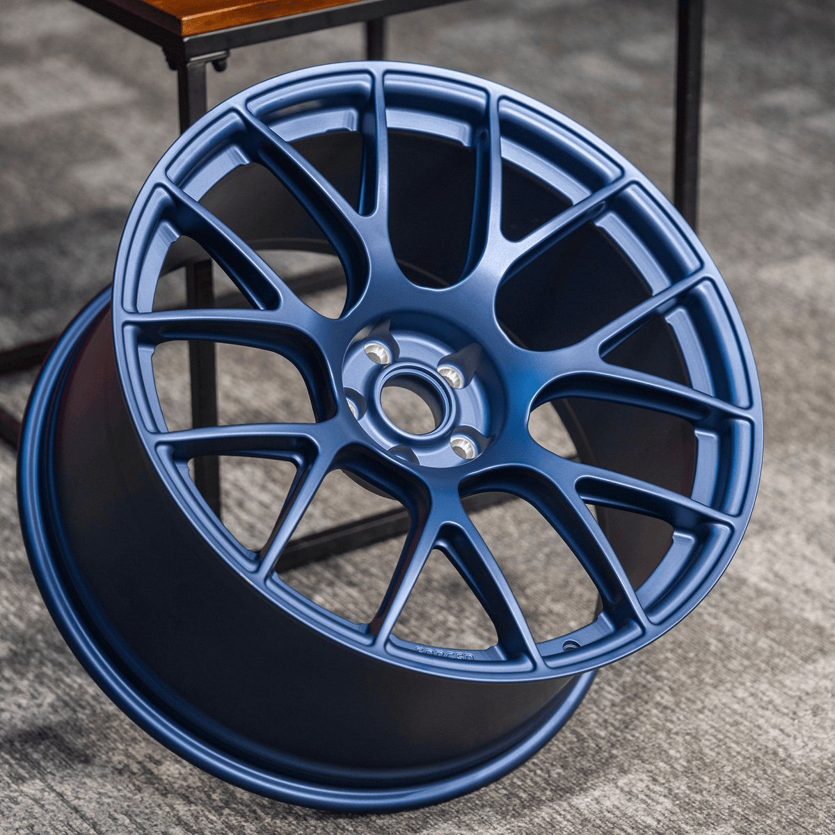 Custom Forged Multi-Spoke Wheels – Matte Blue 6061-T6 Aluminum Performance Rims (Luxury Fitment)