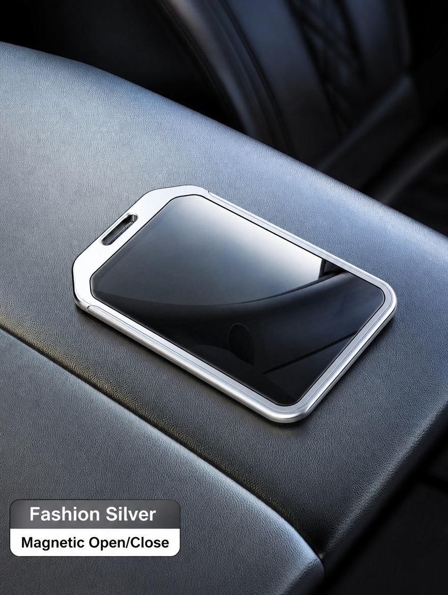 BMW Sports Car Key Cover - Zinc Alloy Shell with Charm