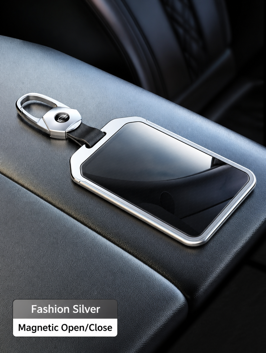 BMW Sports Car Key Cover - Zinc Alloy Shell with Charm