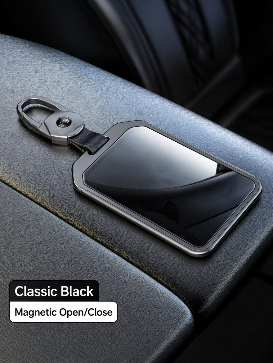 BMW Sports Car Key Cover - Zinc Alloy Shell with Charm