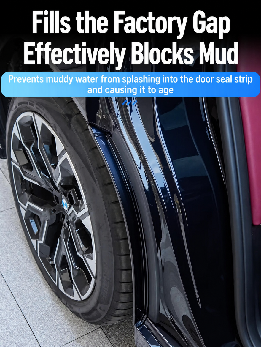 BMW X3 Rear Wheel Liner &amp; Mudguard Kit - Drill-Free Fender Trim