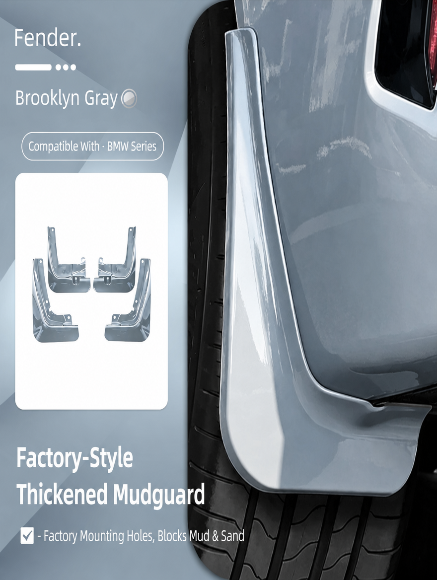 BMW X3 Rear Wheel Liner &amp; Mudguard Kit - Drill-Free Fender Trim
