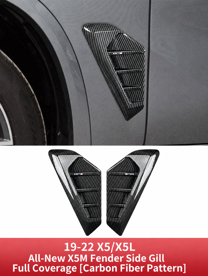 BMW X5/X6/X3 M-Style Fender Side Gill Trim