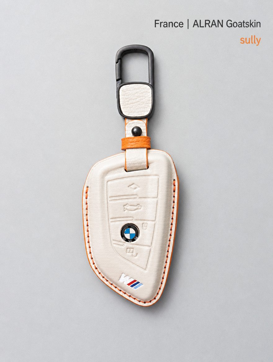 BMW Blade Key Leather Case - Sheepskin Cover with Buckle