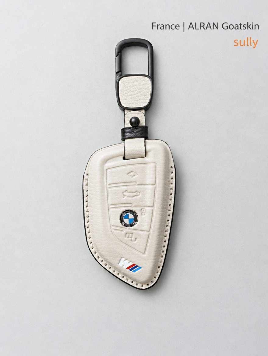 BMW Blade Key Leather Case - Sheepskin Cover with Buckle