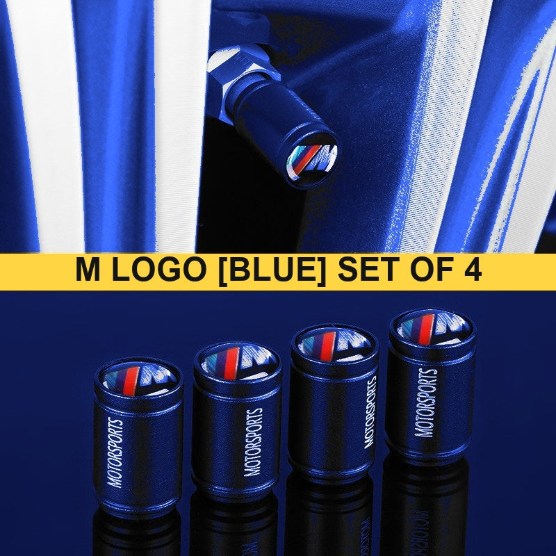BMW Metal Tire Valve Stem Caps – Set of 4