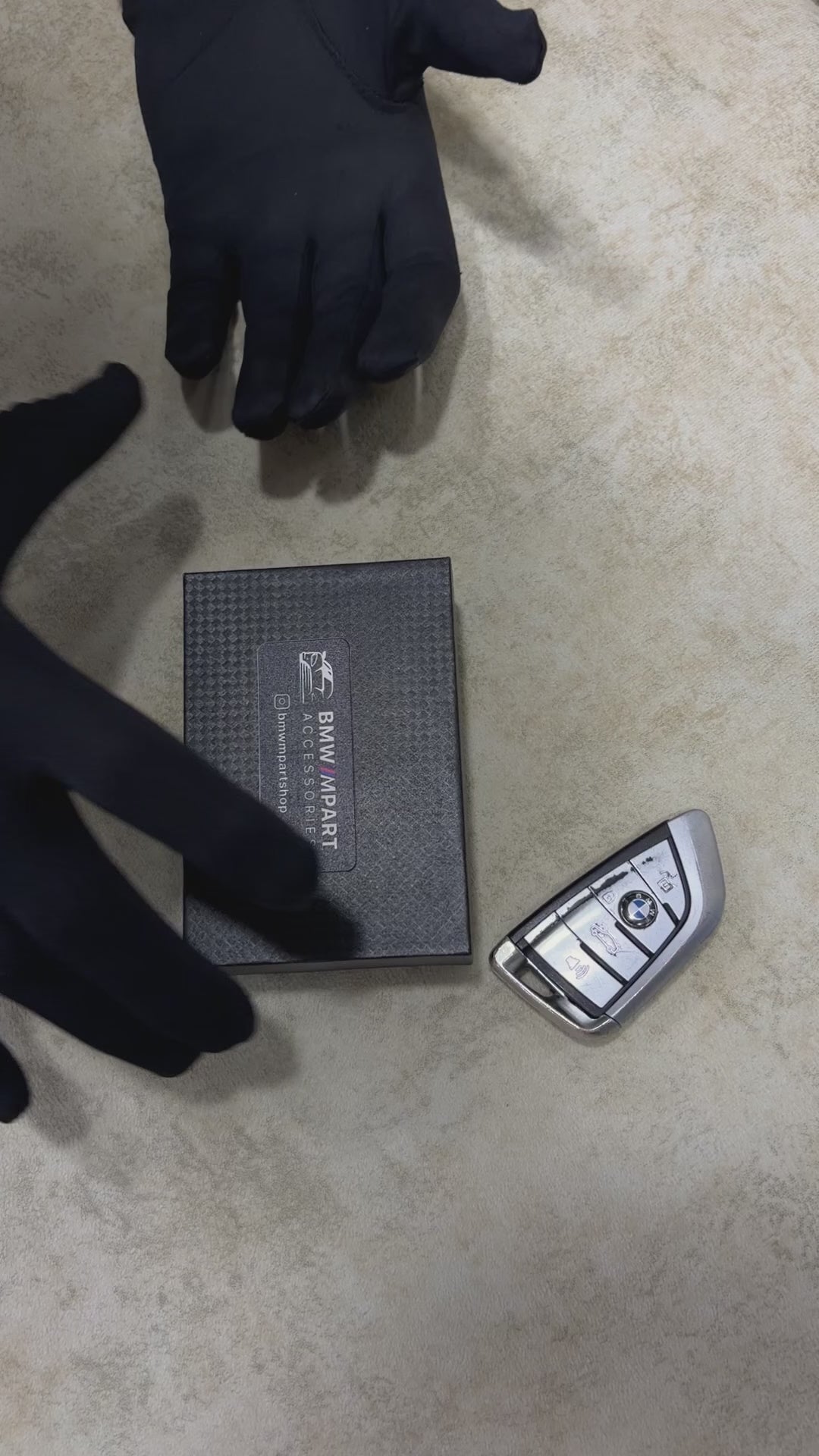 BMW M Performance Key Fob Case – Leather Cover with Keyring