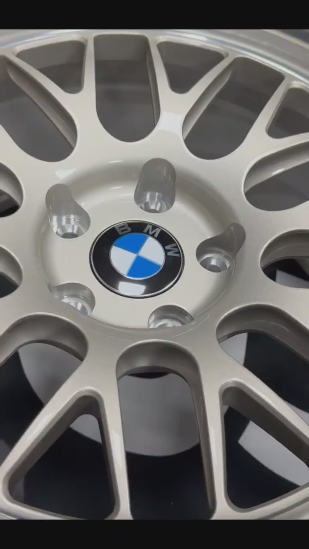 BMW Magnetic Levitation Wheel Hub Light Caps - Floating Logo Set