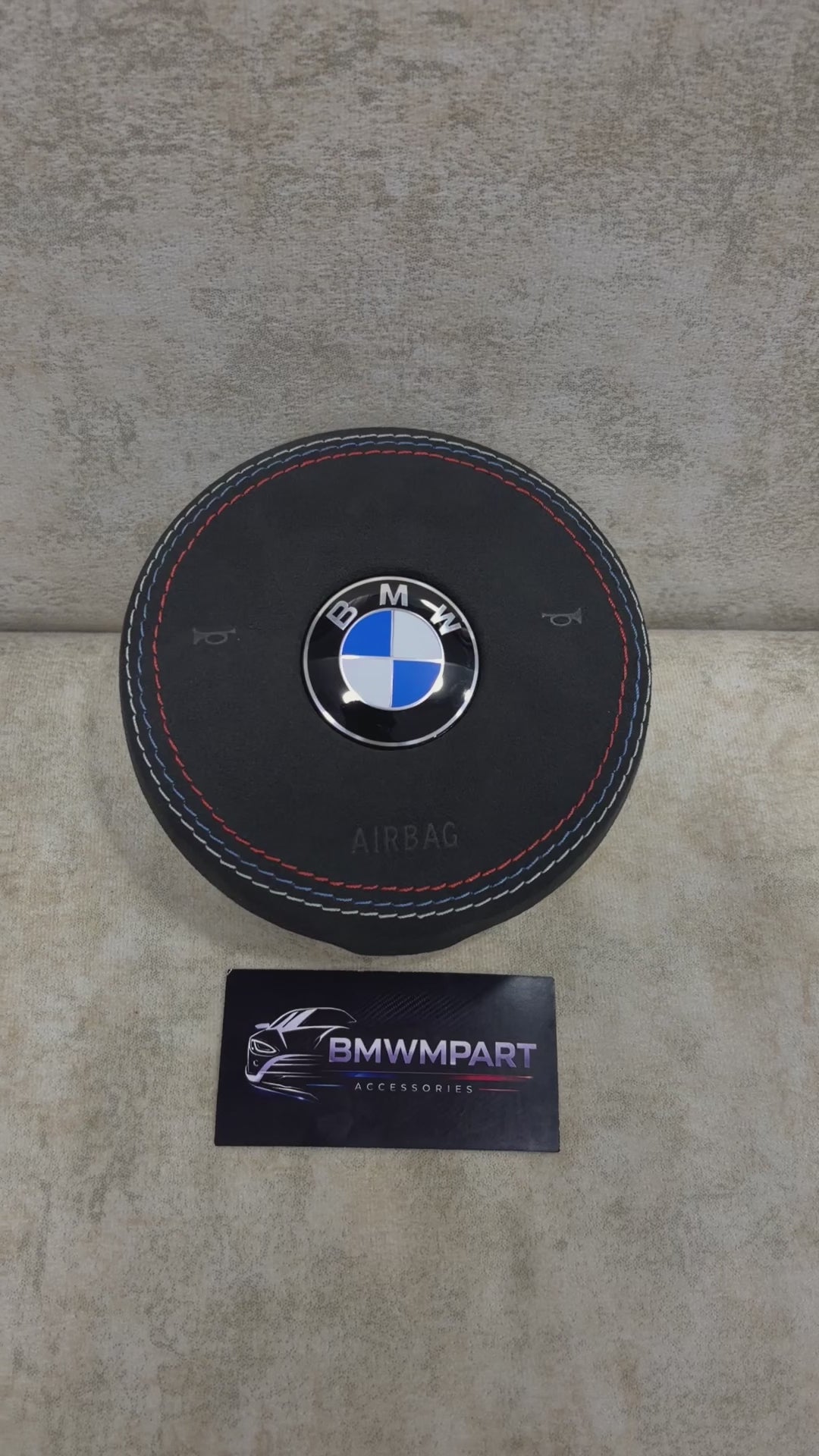 BMW F-Series Alcantara OEM Airbag – M-Color Stitching