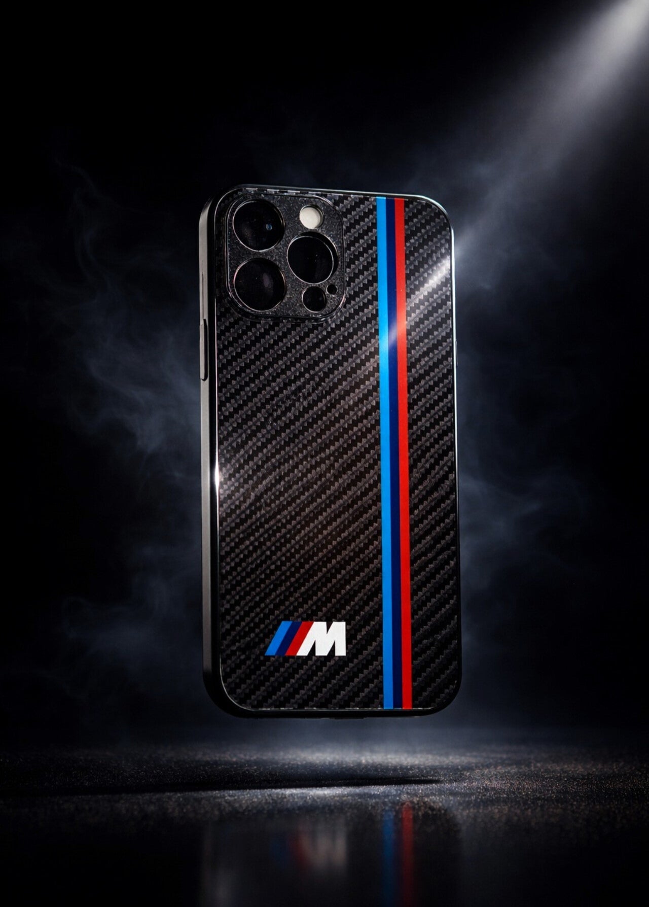 BMW M Glass Carbon Look Fiber Case