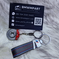 BMW M Metal Keychains – Brake Disc, Wheel & Leather Fob Designs